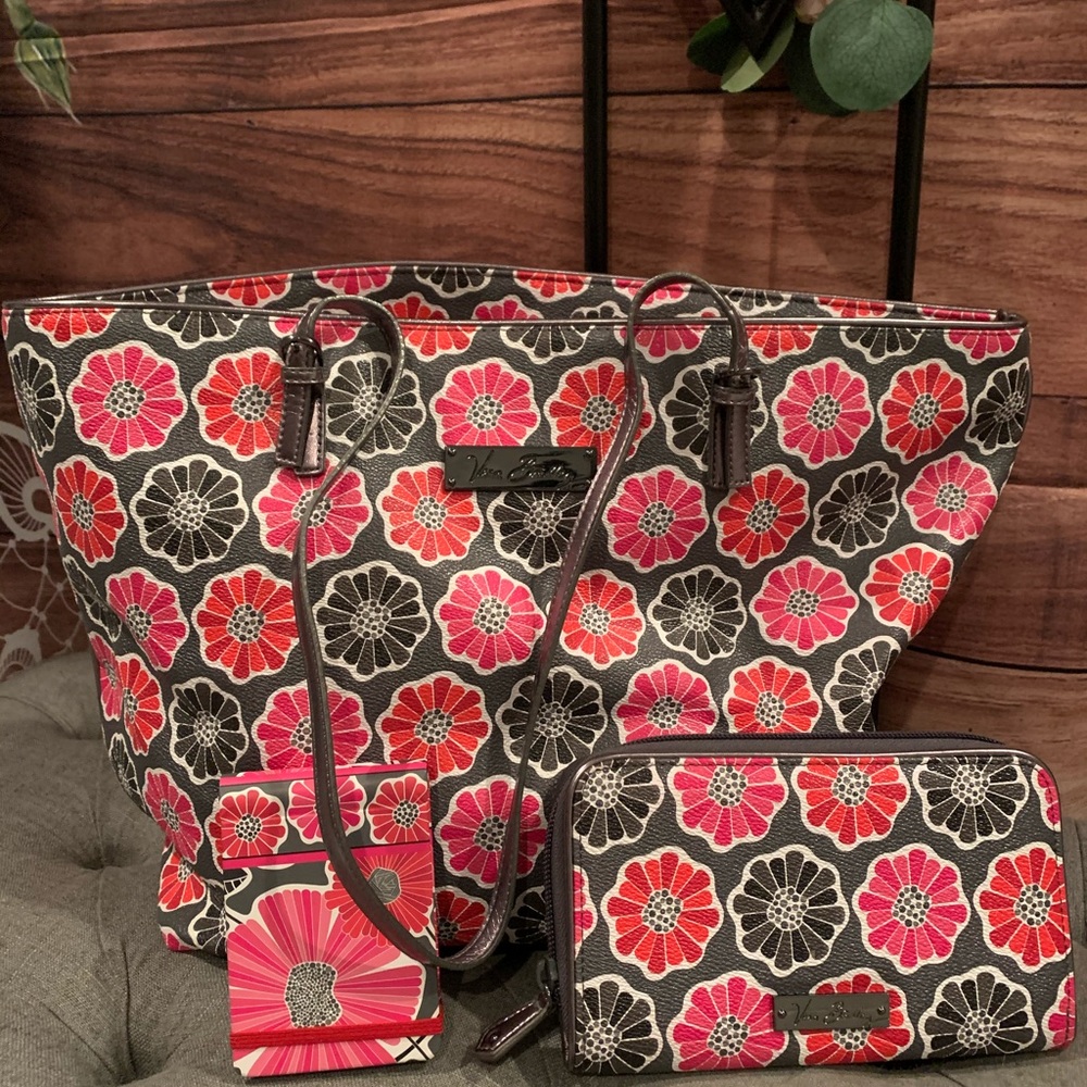 Vera Bradley Tote, wallet and note pad